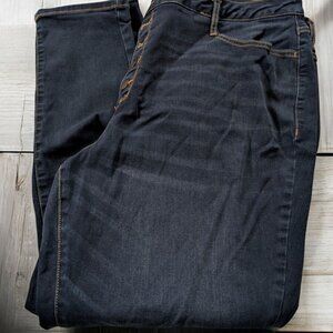 Ana A New Aproach‎ High Rise Skinny Jeans Plus Size 22W 22 W Stretch ButtonFly